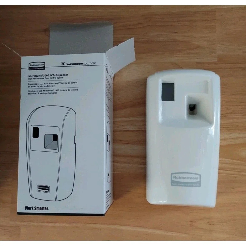 Rubbermaid Microburst 3000 LCD Dispenser High Performance Odor Control New